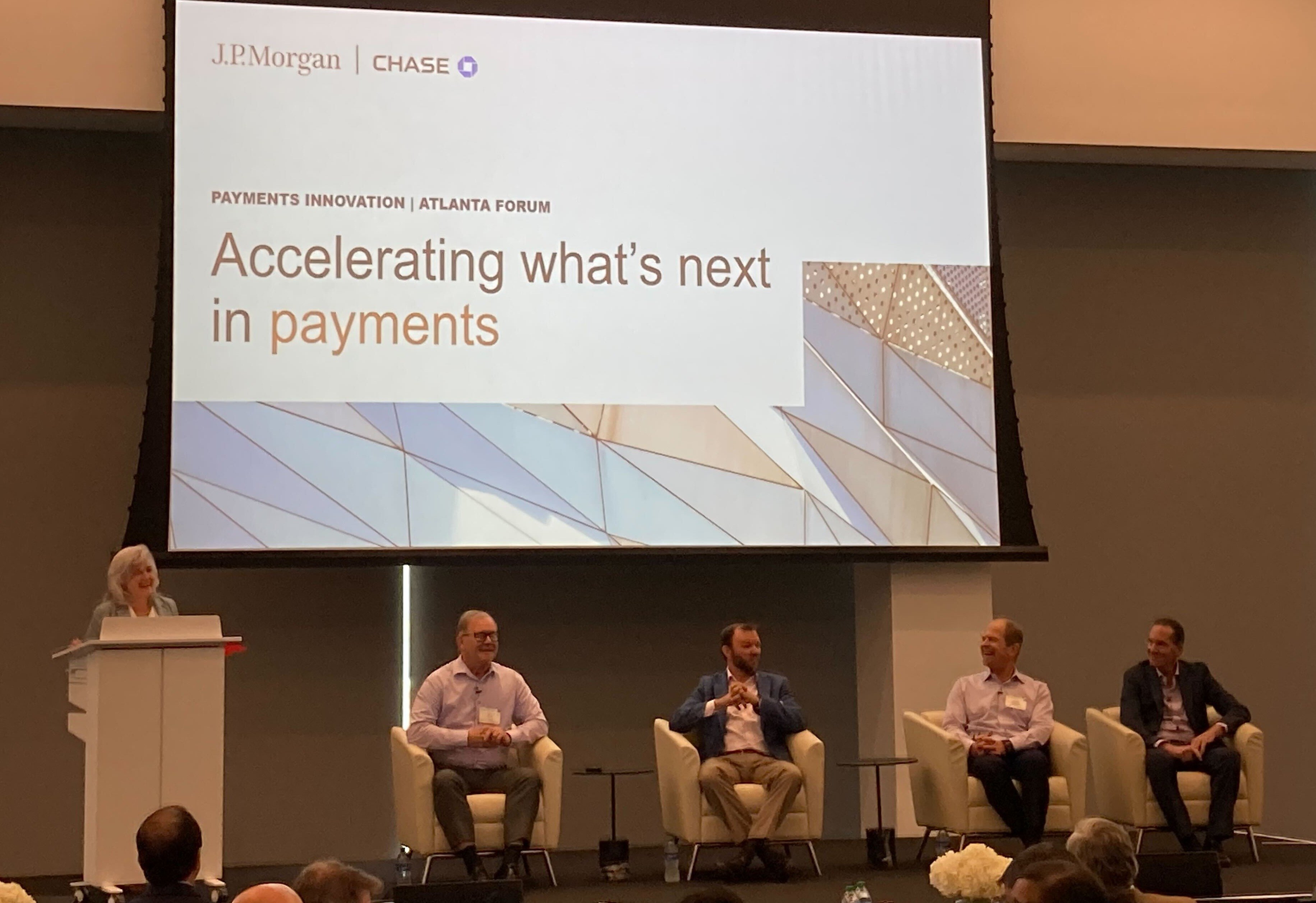 panel discussion with JP Morgan, Chubb and PaymentWorks